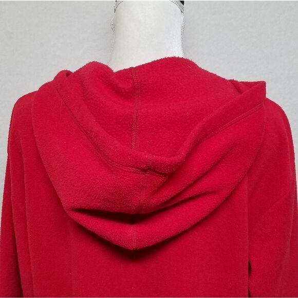 VINTAGE 90s Disney Winnie The Pooh Tigger Red Hooded Fleece Sweatshirt Medium - Picture 12 of 14